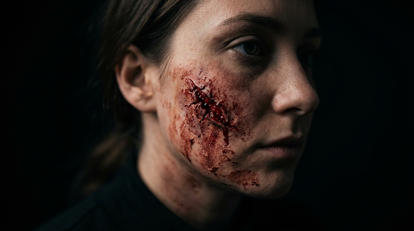 SFX seb smink, filmes hangulat – illusztrációs demó kép